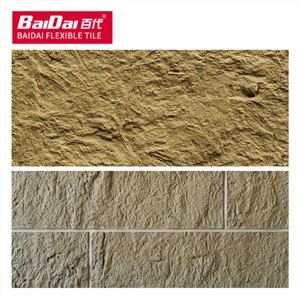 सीमेंट की दीवार के लिए लचीली टाइल